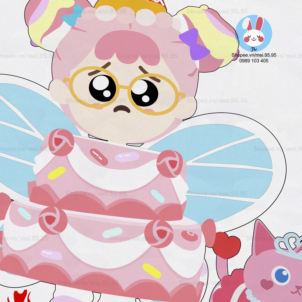 Áo thun Play Together giá rẻ - Bánh Kem Cute - Hình in cực nét dễ thương