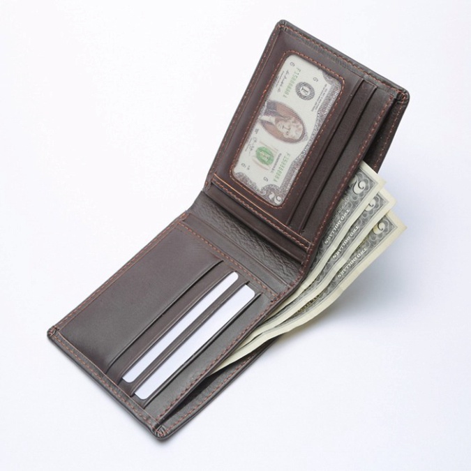 Ví Nam Da Bò Thật 100% Cao Cấp Siêu Bền | Bóp Da Nam Tặng Kèm Hộp | CLASSiC Saka.Shop99