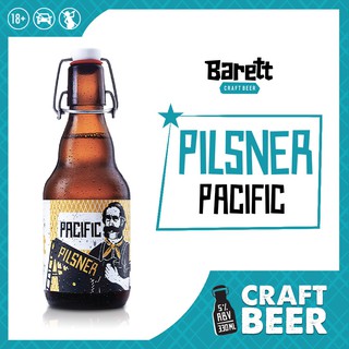 [Ship Ngay] Bia thủ công Barett - Pacific Pilsner (chai 330ml)