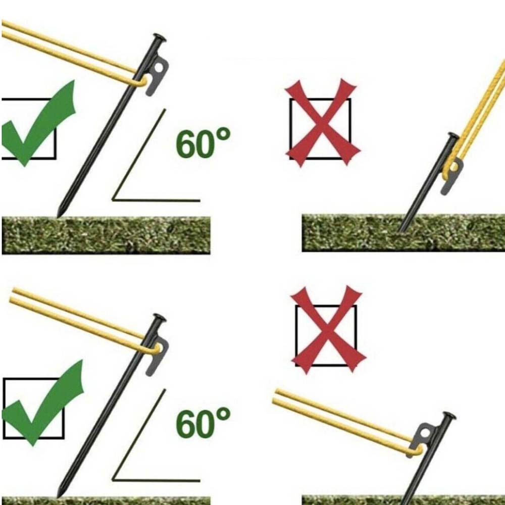Bộ 4 cọc cố định lều trại dùng cho cắm trại/ dã ngoại | BigBuy360 - bigbuy360.vn