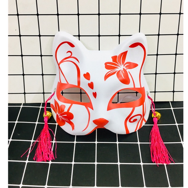 Mặt nạ anime hoá trang cosplay cáo nửa mặt mẫu ngẫu nhiên