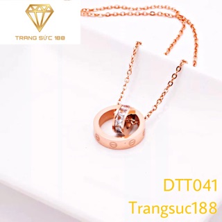 Dây chuyền titan love DTT041