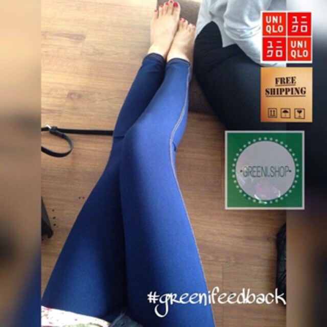 Quần giả jean 4 túi chất liệu cotton da cá