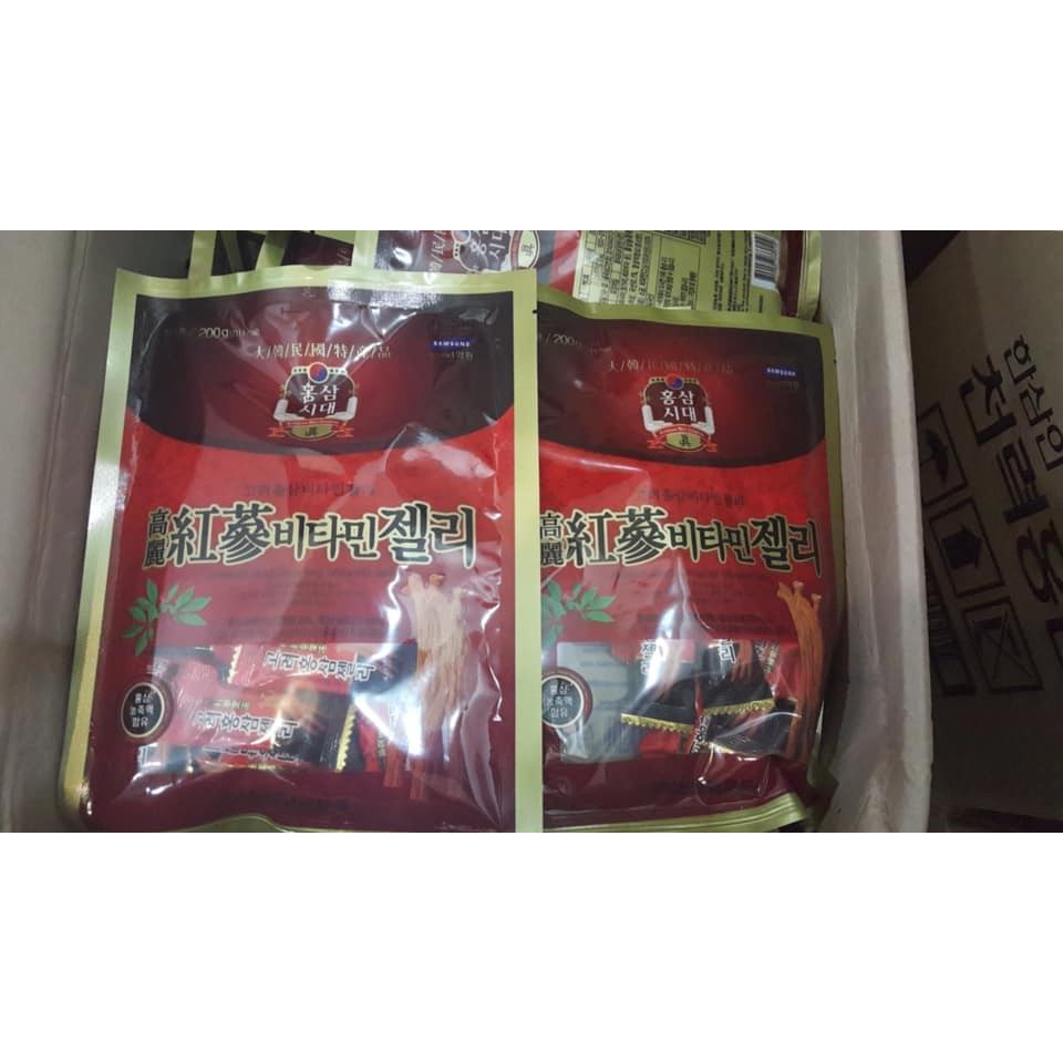 Kẹo hồng sâm dẻo Hàn Quốc gói 200g