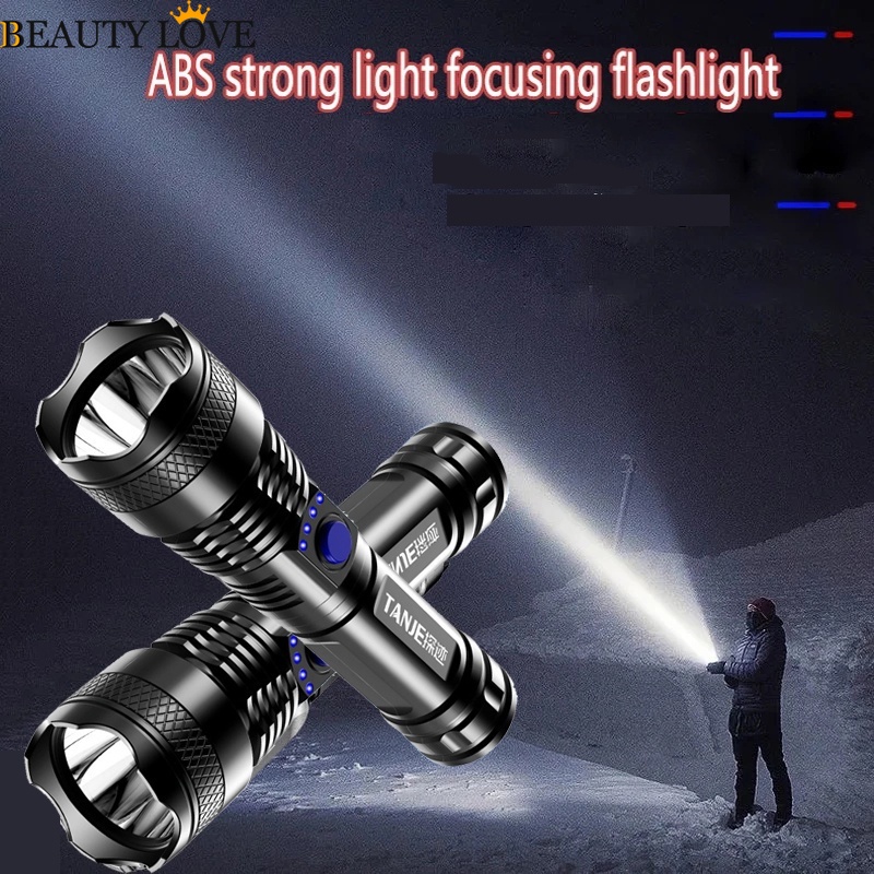 Đèn Pin Khẩn Cấp / Đèn Pin Cầm Tay Bằng ABS Chống Nước Đa Năng Có Thể Sạc Lại Bằng Cổng USB