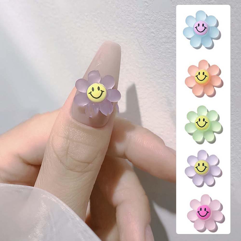 Phụ Kiện Trang Trí Móng Tay Hình Mặt Cười Ba Chiều DIY