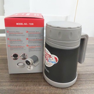 Ca đựng thức ăn inox 304 giữ nhiệt elmich 500ml el-7228 bảo hành chính hãng 12 tháng