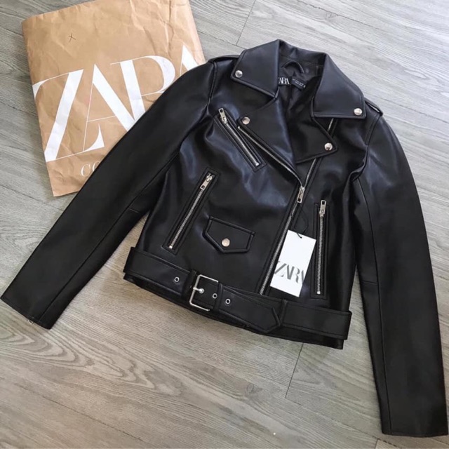 Áo khoác da Zara size S
