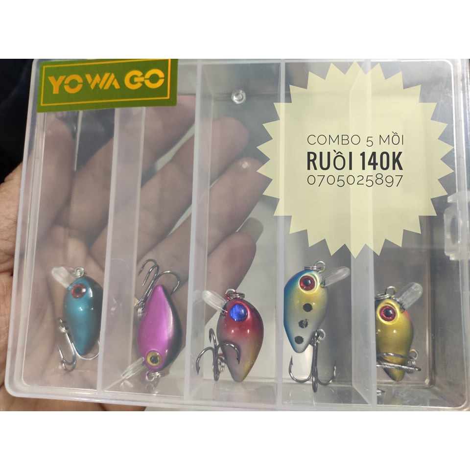 mồi ruồi câu lure rô phi , lóc , chim . combo 5 con