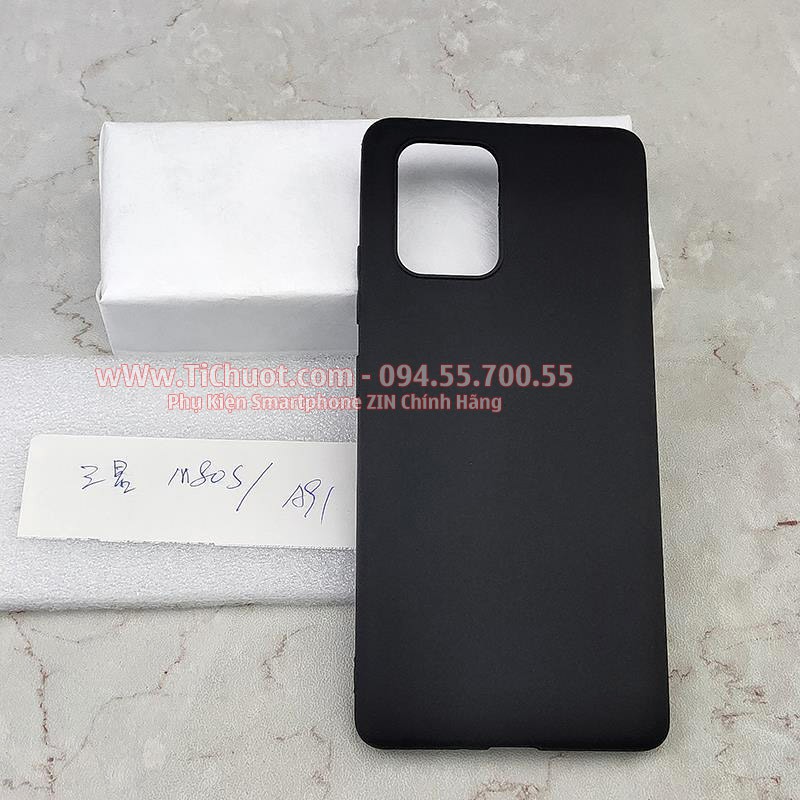 Ốp lưng Samsung S10 Lite A91 M80s Dẻo Đen Nhám Mịn