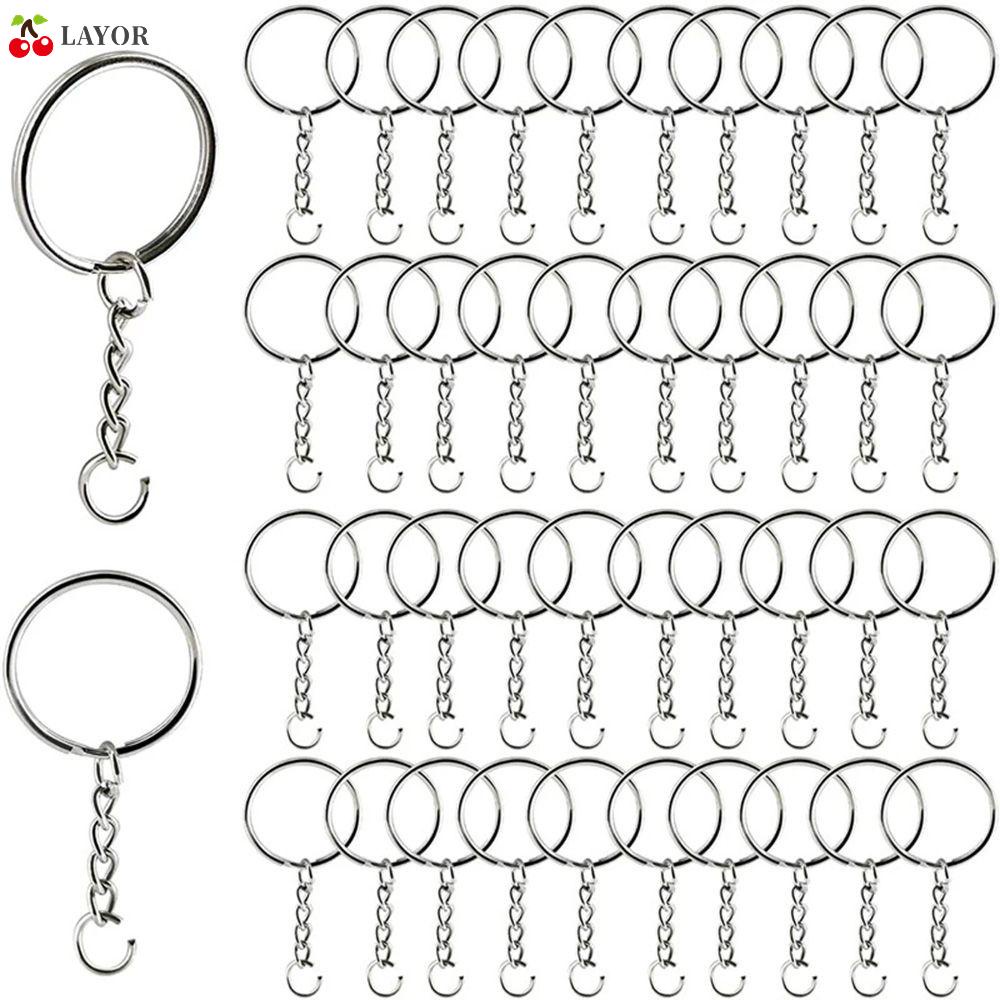 LAYOR 10/20Pcs 10/20Pcs Keyring Fashion Accessories Keyfob Keychain|Pendant Metal Split Ring Key Holder Rings