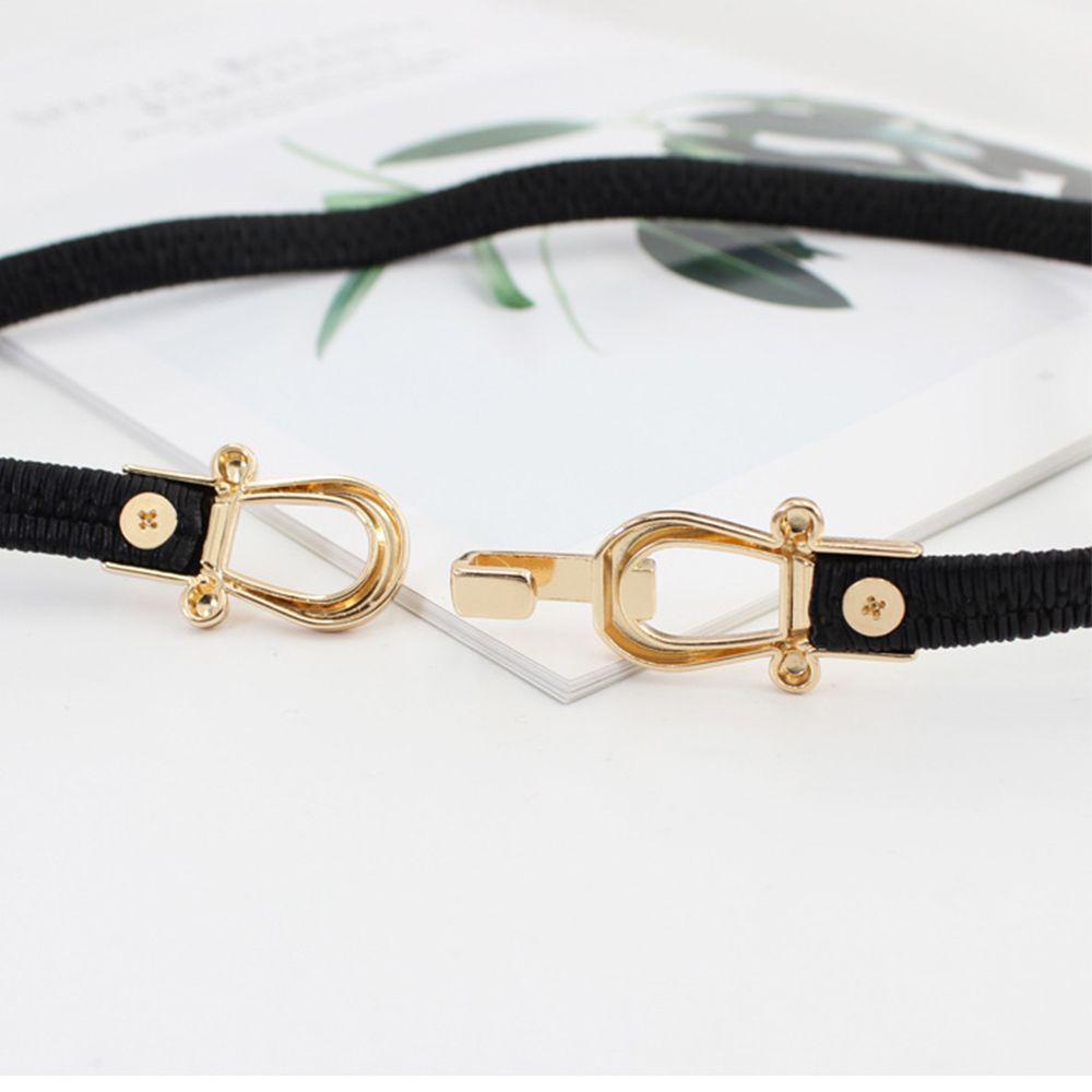 Thắt Lưng Da Pu Khóa Kim Loại Thời Trang Cho Nữ