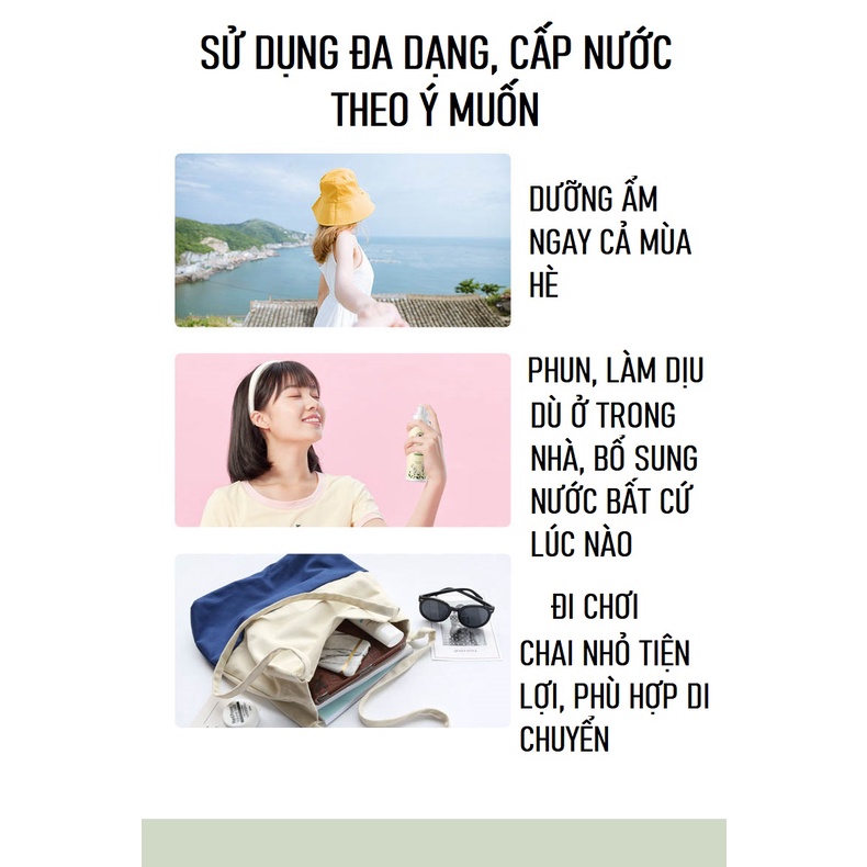 Xịt Khoáng Cao Cấp Dịu Nhẹ Cấp Ẩm Cân Bằng Da, Kiểm Soát Nhờn Mụn 150ml