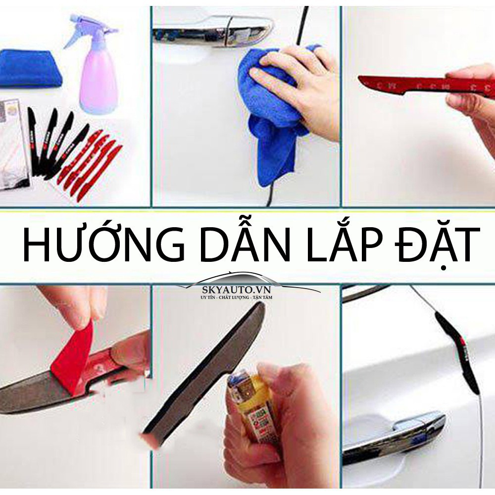 BỘ 4 MIẾNG CHỐNG VA ĐẬP CÁNH CỬA Ô TÔ, XE HƠI.