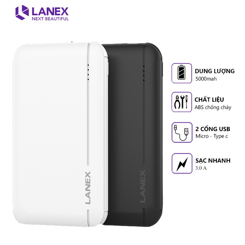 Sạc Dự Phòng Lanex LPB-N19 5000mAh