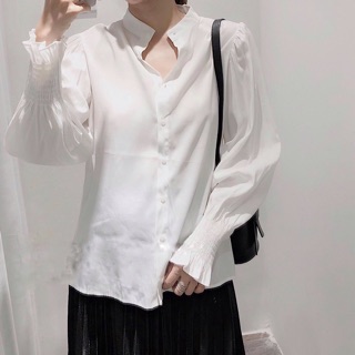 Áo cổ tàu tay bồng