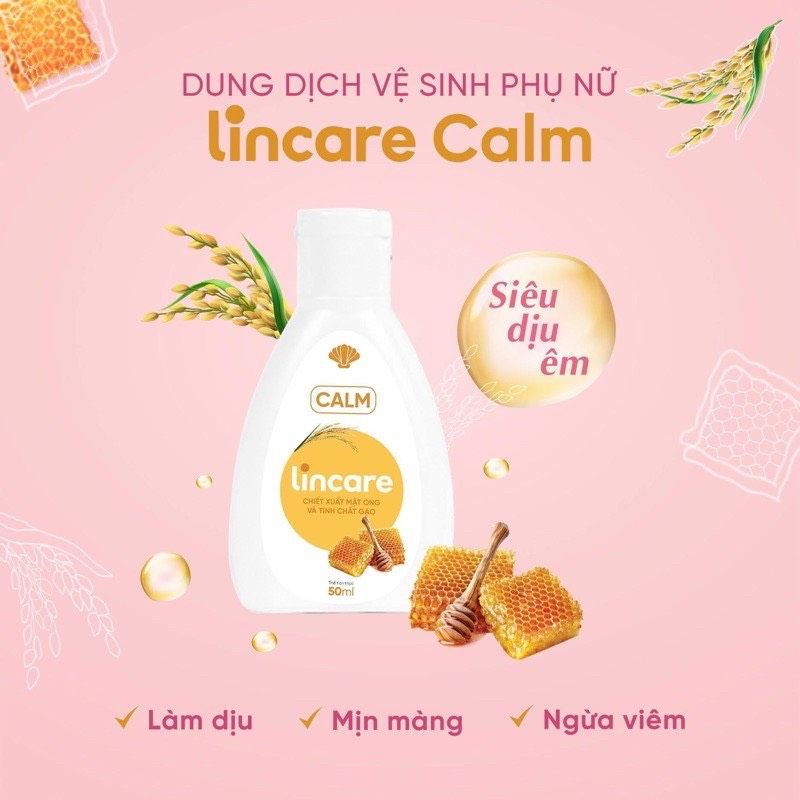 [ MUA 3 TẶNG 1] Dung dịch vệ sinh và vệ sinh cốc LINCARE Hoa hồng [ Mẫu và date mới]