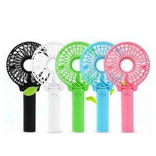 QUẠT MINI TÍCH ĐIỆN CẦM TAY - CÓ ĐẾ
