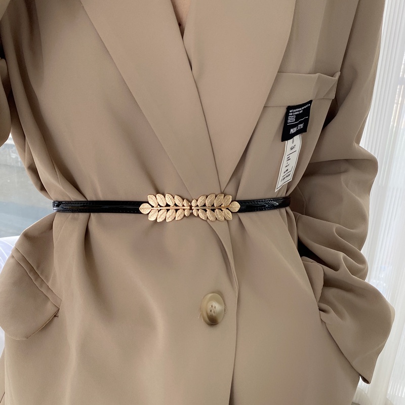 Thắt Lưng Mỏng Ôm Eo Họa Tiết Lá Thời Trang Hàn Quốc 19584