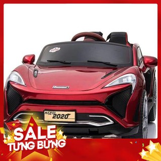 Xe ô tô điện trẻ em cao cấp KUPAI-2020 (4 Động Cơ Lớn + Bình Ắc Quy 12V7A) – Màu Đỏ + Cam + Trắng – Hàng nhập khẩu