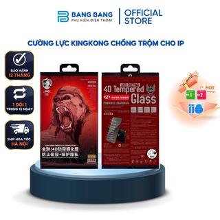 Cường lực kingkong full màn chống nhìn trộm dành cho iphone 7plus- iphone13promax, miếng dán màn hình, cường lực giá rẻ