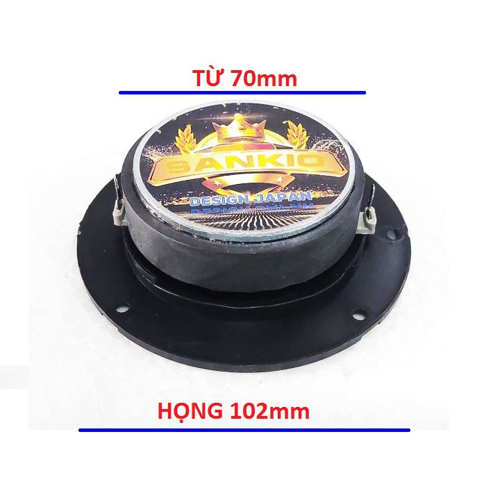 [Tặng hàn sẵn tụ và 2m dây loa] Loa treble dome SANKIO - từ lớn 70mm - Tăng treb cực hay cho dàn karaoke music