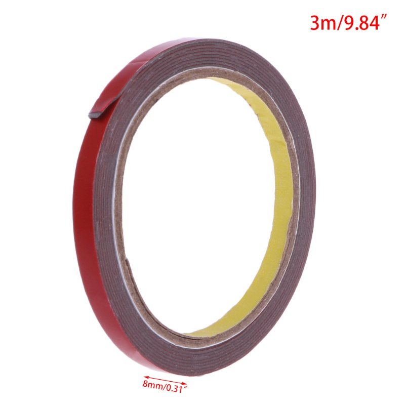 Cuộn Băng Keo Hai Mặt Dán Điện Thoại / Xe Hơi Kích Thước 8mm 3M