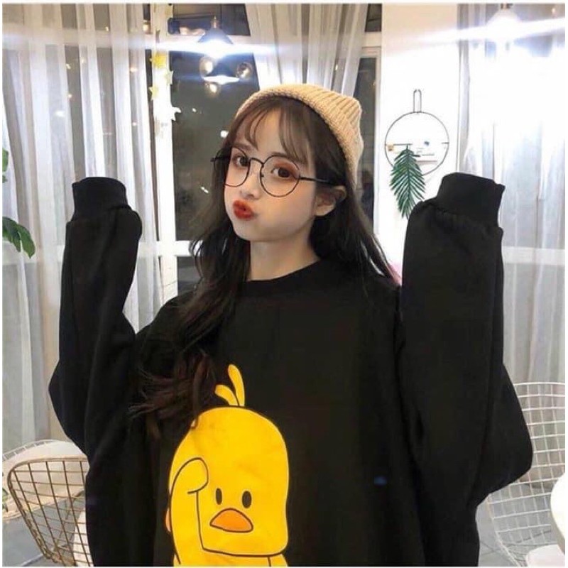 áo nỉ CỔ TRÒN in hình vịt | BigBuy360 - bigbuy360.vn