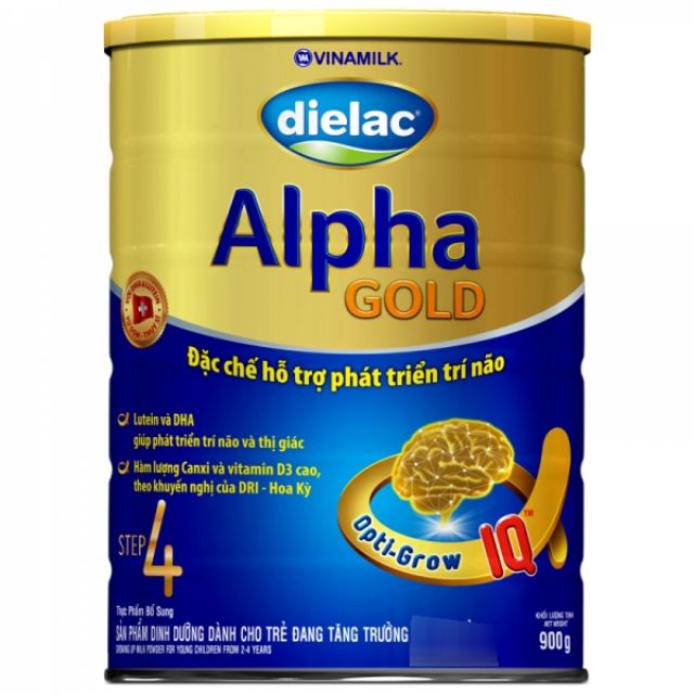 Sữa Dielac Alpha Gold 4 900g (cho trẻ từ 2_6 tuổi)