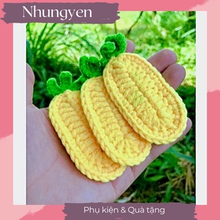 [ ảnh thật] Kẹp dứa đan len thủ công dễ thương