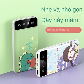 ✗❅✘Pin sạc dự phòng dung lượng lớn 10000mAh siêu mỏng hoạt hình dễ thương vivo HUAWEI đa năng cho OPPO <