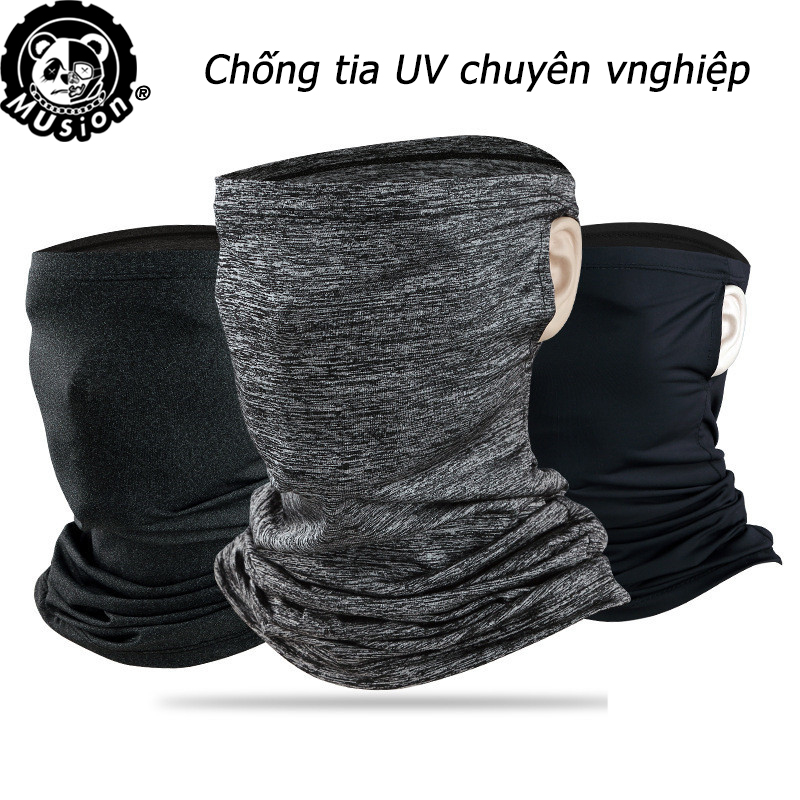 Khăn vải che mặt bằng vải lụa lạnh khô nhanh chống bụi chống UV thích hợp cho các hoạt động lái xe câu cá
