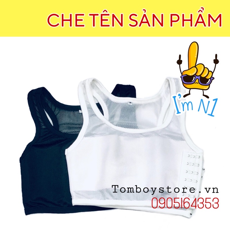 Áo Nịt Ngực Tomboy Lưới Thoáng Mát
