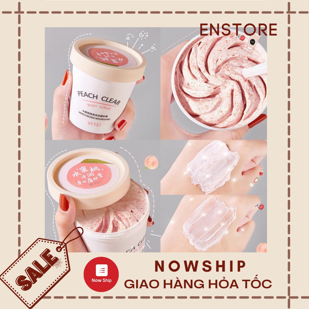 [HEYXI] Tẩy tế bào chết Heyxi Body Scrub Peach Clear 200ml