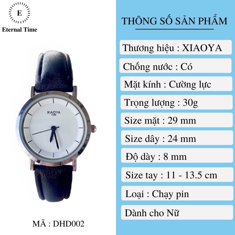 Đồng Hồ Nữ Xiaoya với dây da cao cấp