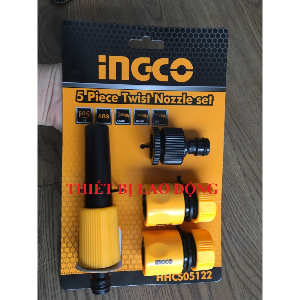 Bộ 5 Đầu Nối Nhanh Máy Xịt Rửa INGCO HHCS05122