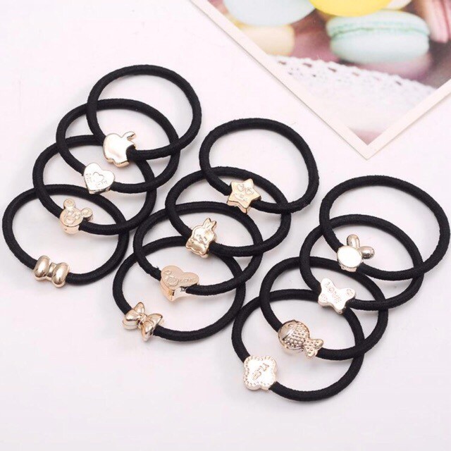 Combo 10 chiếc dây chun tóc dày dặn ngộ nghĩnh