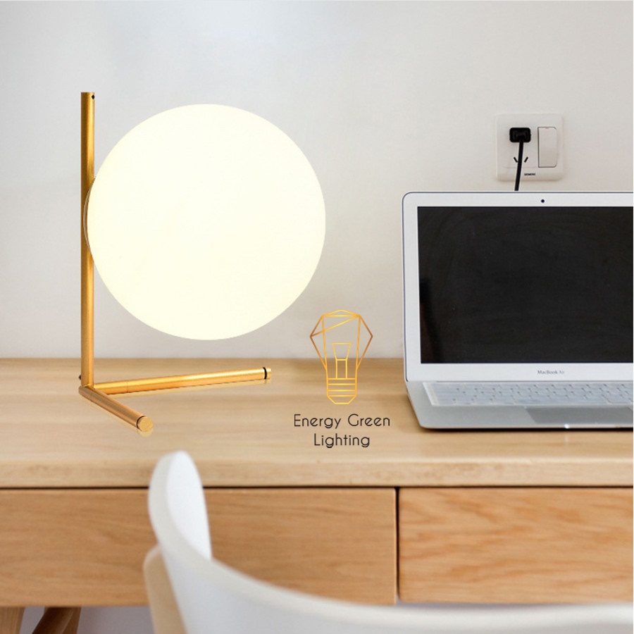 Đèn Để Bàn Trang Trí Hình Mặt Trăng Energy Green Lighting  8010-1 - Kiểu Dáng Sang Trọng - Đã Bao Gồm Bóng Led