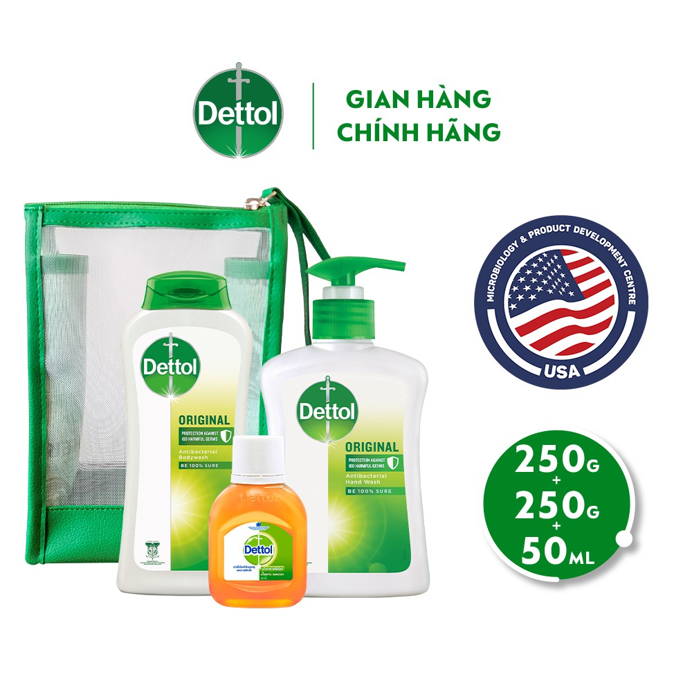 [Mã FMCGDET52 giảm 8% đơn 250k] Combo kháng khuẩn bảo vệ toàn diện Dettol