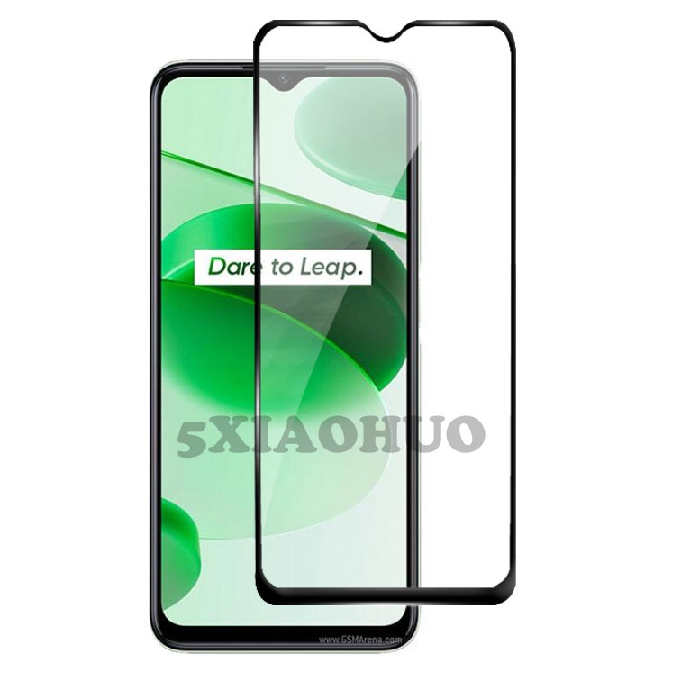 Ốp điện thoại chống rơi + kính cường lực 4 trong 1 thích hợp cho Realme C35 C25S C25 C15