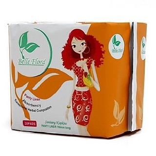 Băng Vệ Sinh Belle Flora Hàng Ngày Dang Lưới Màu Cam 20 Miếng (16cm)