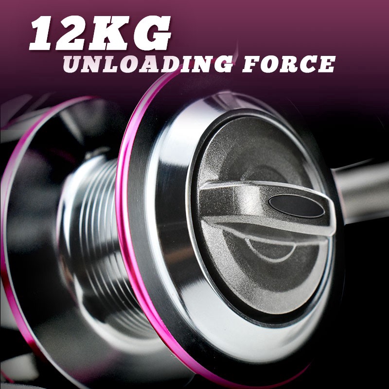 Còn Hàng!!!! Máy Câu Cá 1000-7000 Max 12kg 5.2: 1 13BB Chất Lượng Cao