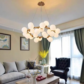 Đèn thả chùm phòng khách Moonlight 25 bóng trang trí phòng khách sang trọng, bảo hành 2 năm