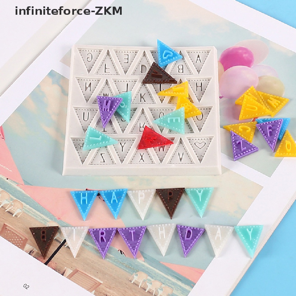 Khuôn Silicone Tạo Hình Làm Bánh Kẹo Hình 26 Chữ Cái Tiếng Anh