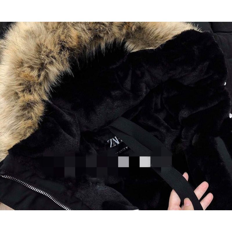 Áo parka zr dư xịn mẫu 2020 lót lông đen siêu đẹp