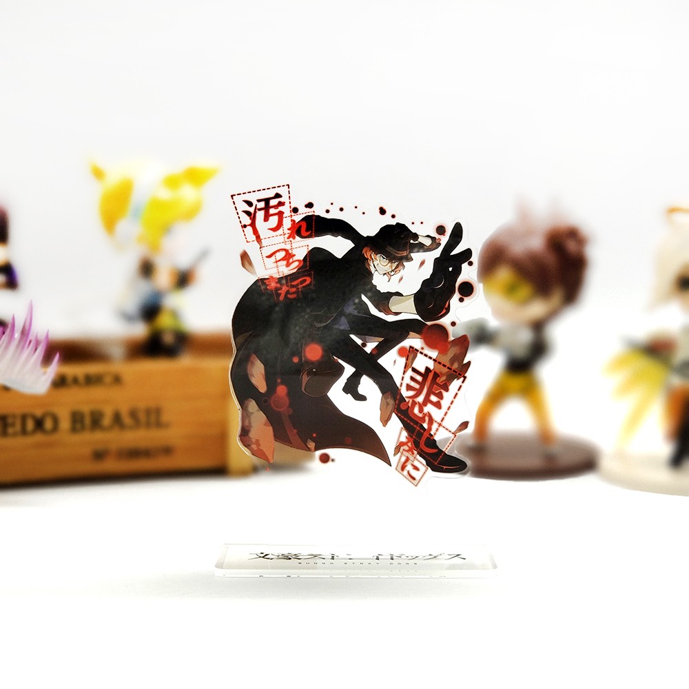Mô hình nhân vật hoạt hình Bungo Stray Dogs Nakahara Chuya Edogawa Ranpo dạng đứng bằng acrylic
