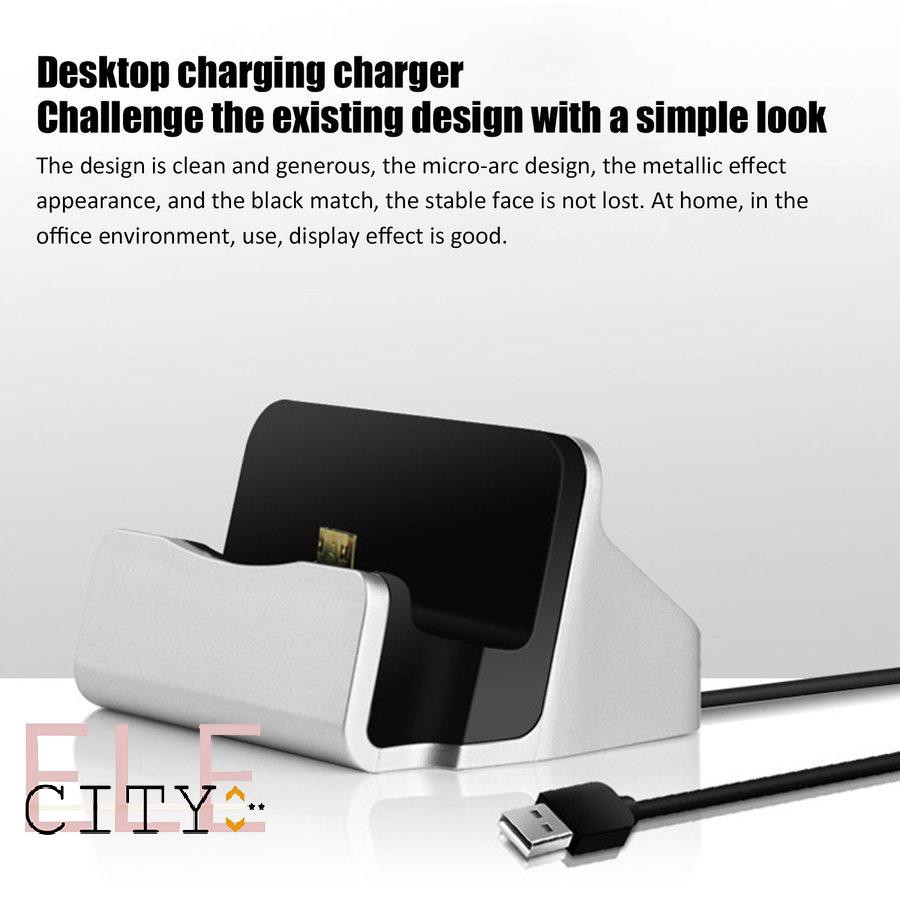 111ele} Universal USB 3.1 Type-C Sync Charging Dock Station w/Cable Phone Charger