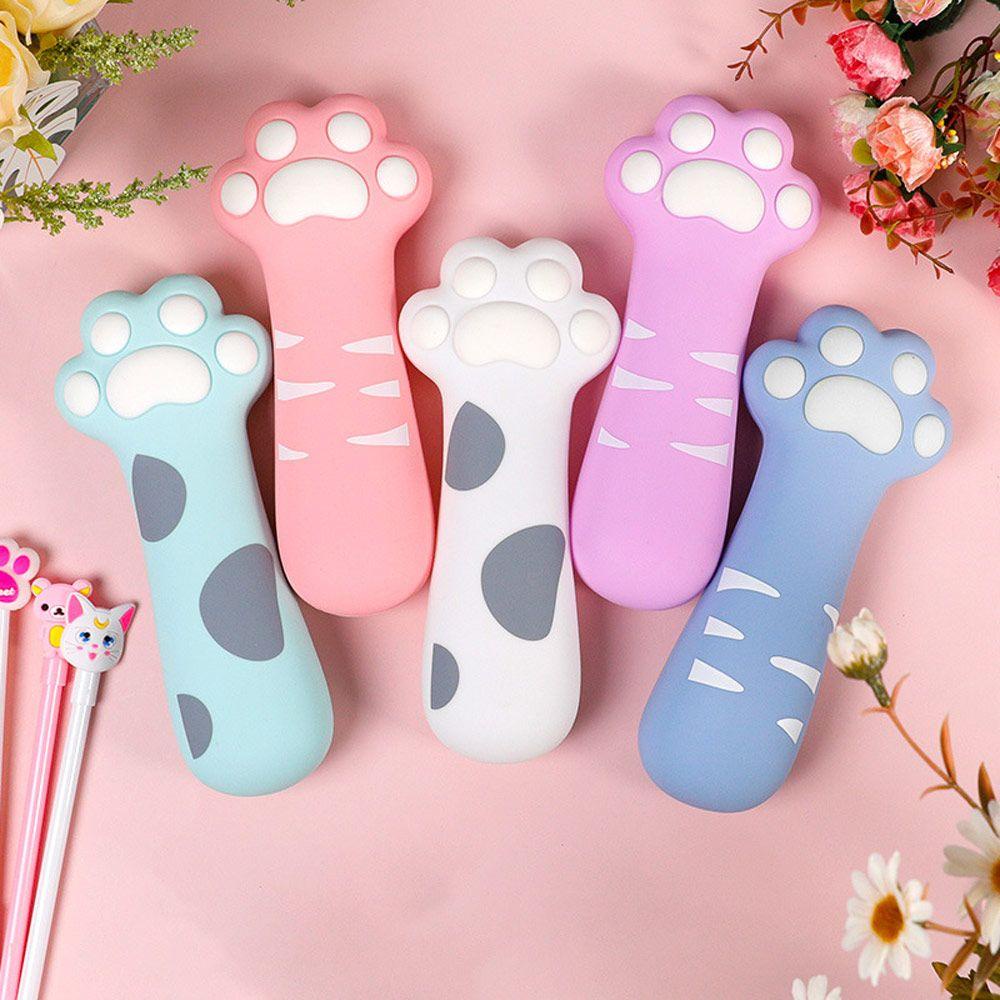 Hộp Đựng Bút Bằng Silicon Hình Chân Mèo Dễ Thương Sáng Tạo