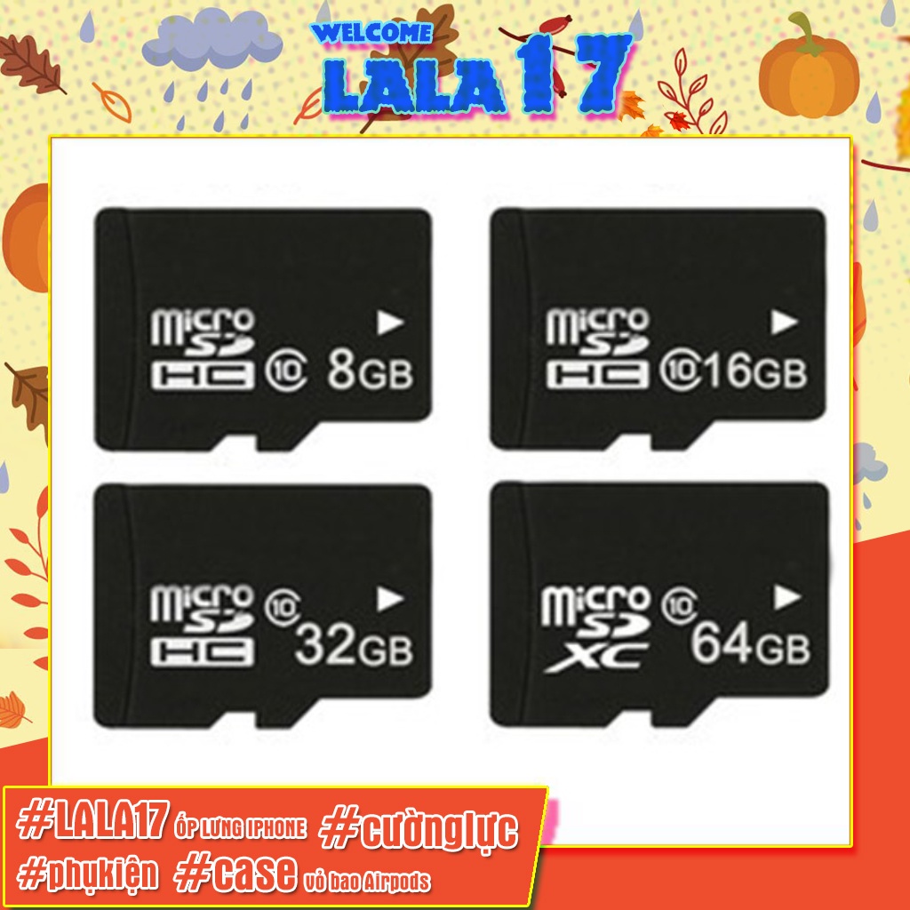 Thẻ Nhớ 8GB 16GB 32G 64GB microSD Tốc Độ Cao Chuyên Dụng Cho Camera, Điện Thoại, Loa Đài giá sỉ rẻ Tốt nhất class 10