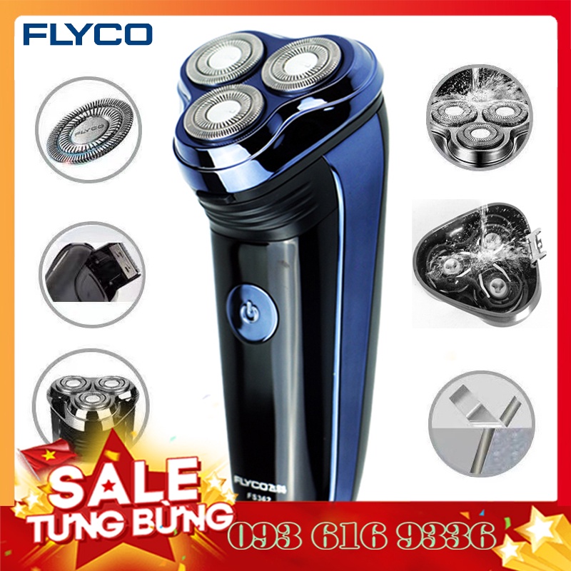 Máy cạo râu ⚡️𝐅𝐑𝐄𝐄 𝐒𝐇𝐈𝐏⚡️ Máy cạo râu sạc điện Flyco FS711, Flyco FS362 chính hãng - slc.vn